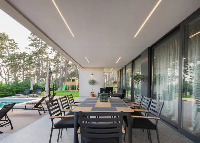 Valpinia For 8 People In Labin - Rabac With 40 M2 Heated Pool, Indoor Jacuzzi & Sauna Villa *